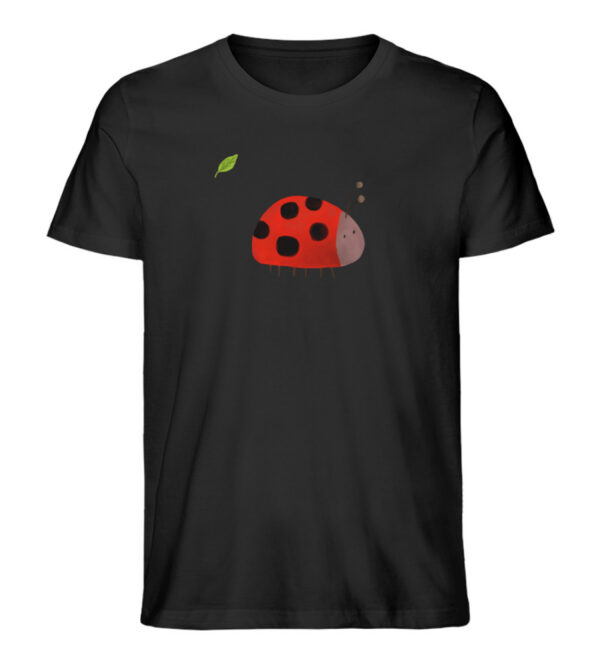 Marienkäfer mit Blatt - Herren Organic Shirt-16