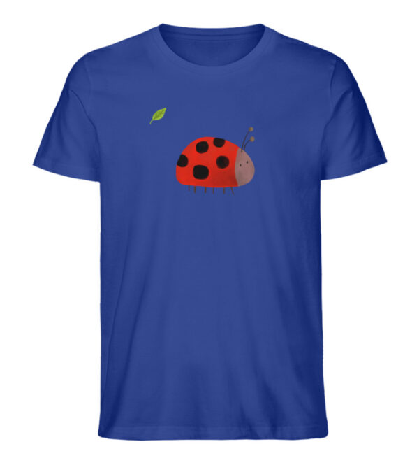 Marienkäfer mit Blatt - Herren Organic Shirt-668