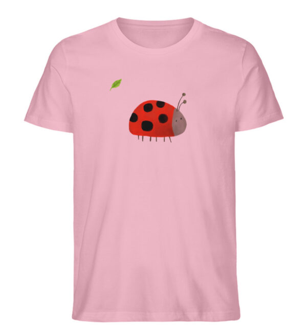 Marienkäfer mit Blatt - Herren Organic Shirt-6883