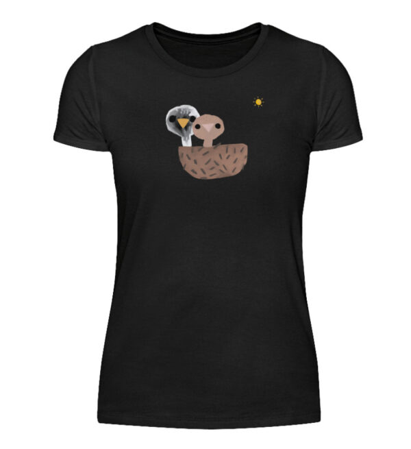 Vögel mit Sonne - Damenshirt-16