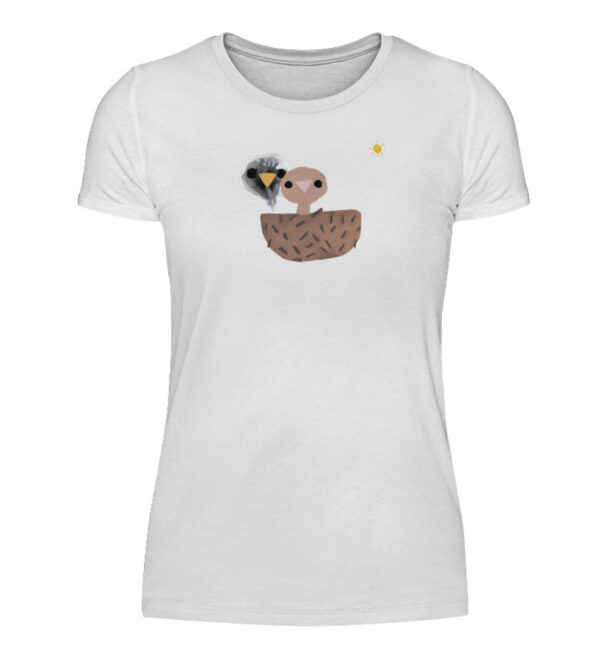 Vögel mit Sonne - Damenshirt-3