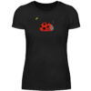 Marienkäfer mit Blatt - Damenshirt-16