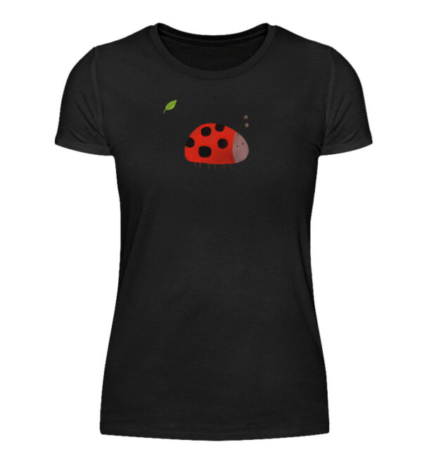Marienkäfer mit Blatt - Damenshirt-16