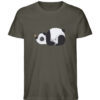 Panda mit Schmetterling - Herren Organic Shirt-7072