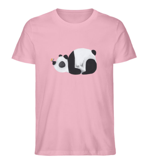 Panda mit Schmetterling - Herren Organic Shirt-6883