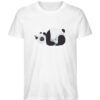 Panda mit Schmetterling - Herren Organic Shirt-3