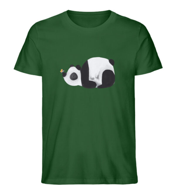 Panda mit Schmetterling - Herren Organic Shirt-833