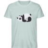 Panda mit Schmetterling - Herren Organic Shirt-7033