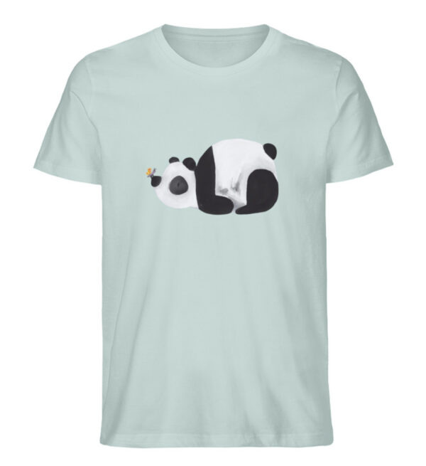 Panda mit Schmetterling - Herren Organic Shirt-7033