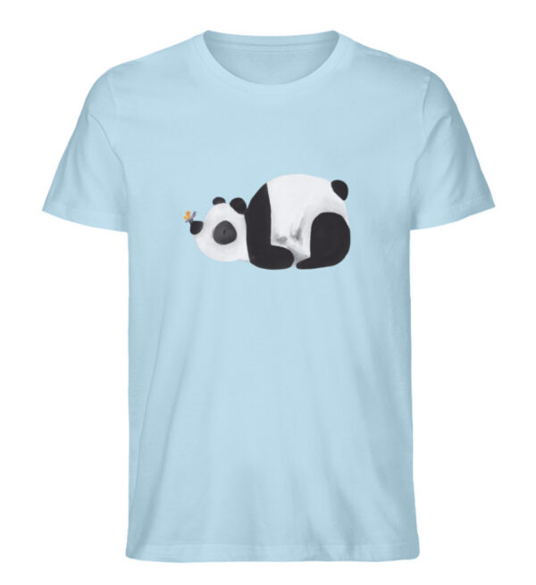 Panda mit Schmetterling - Herren Organic Shirt-6967
