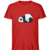 Panda mit Schmetterling - Herren Organic Shirt-4