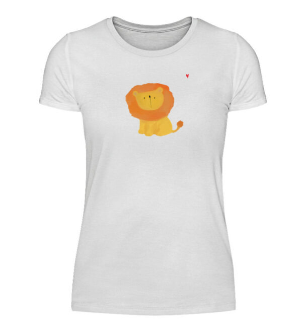 Löwe mit Herz - Damenshirt-3