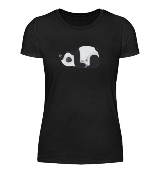 Panda mit Schmetterling - Damenshirt-16