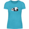 Panda mit Schmetterling - Damenshirt-2462