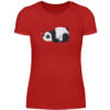 Panda mit Schmetterling - Damenshirt-4